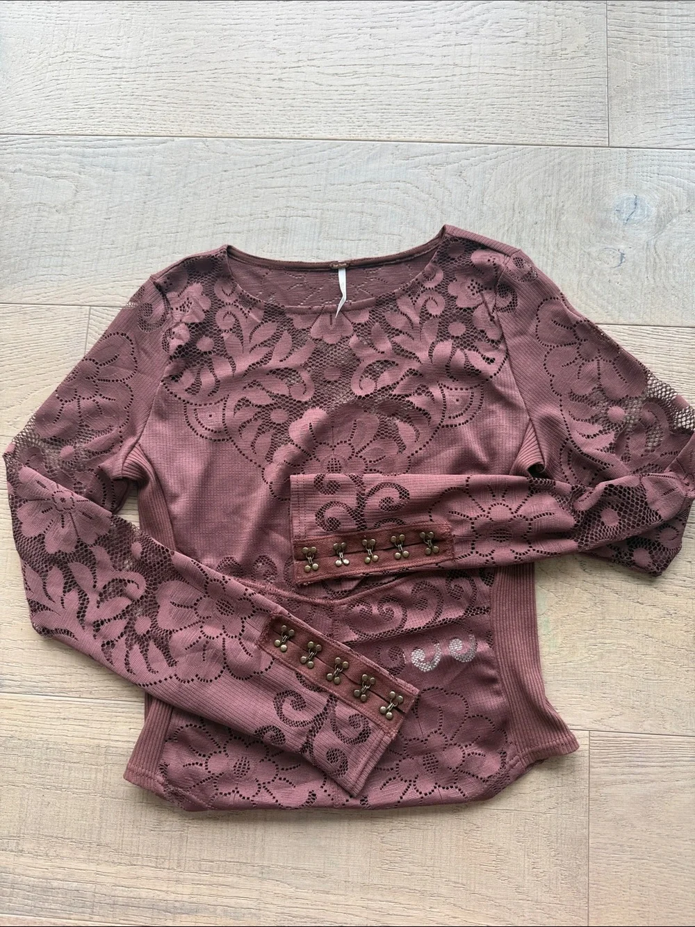 NWOT Free people wild roses top - Picture 5 of 8